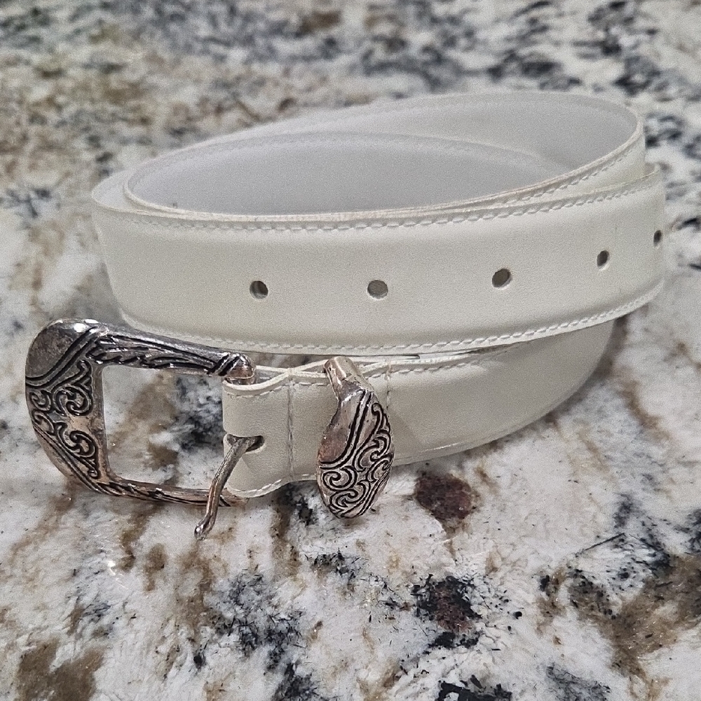 Vintage Bay Club Leather Western Belt
